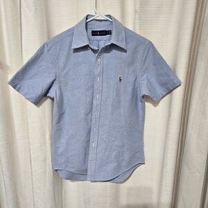 Polo by Ralph Lauren Men's Blue Short Sleeve Shirt